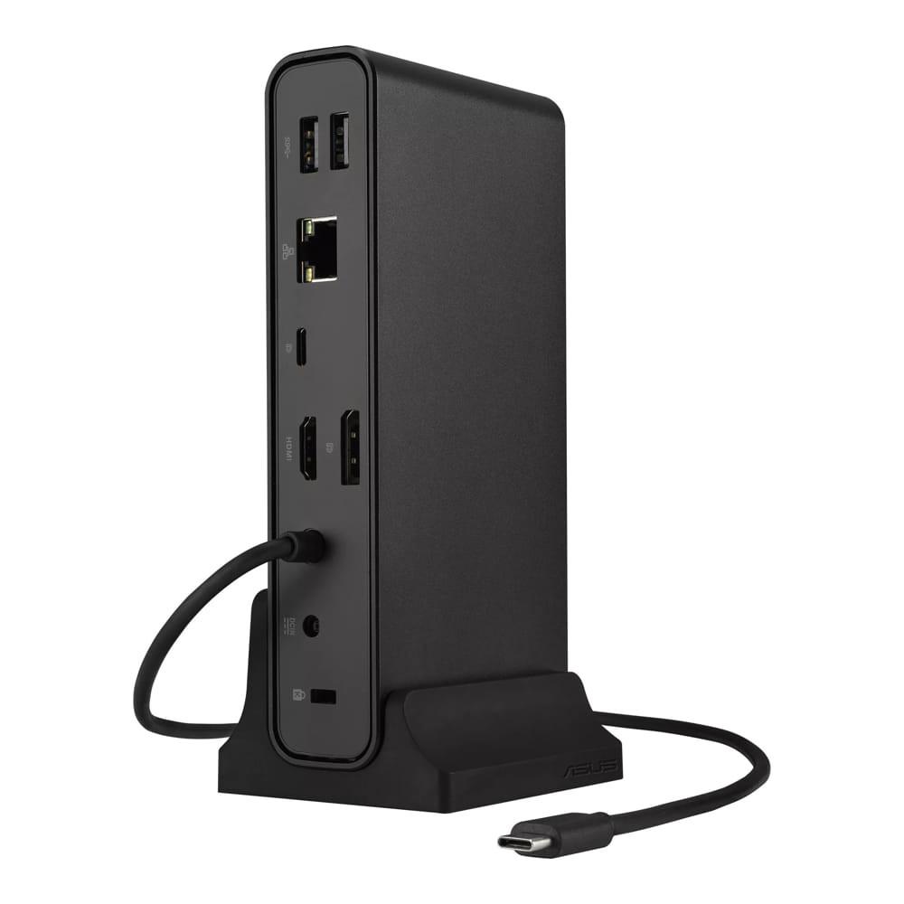 Asus Triple Display USB-C Dock DC300 dokkolóállomás, 3 kijelző támogatás, 90W PD, fekete