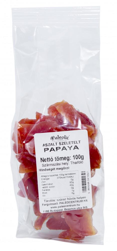 Aszalt papaya szelet 100g Paleolit