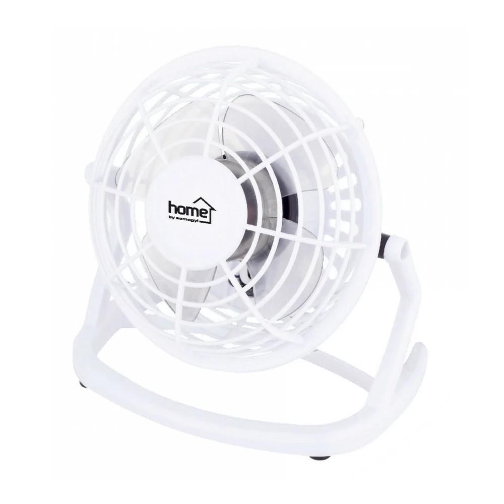 Asztali USB ventilátor, 10cm, fehér