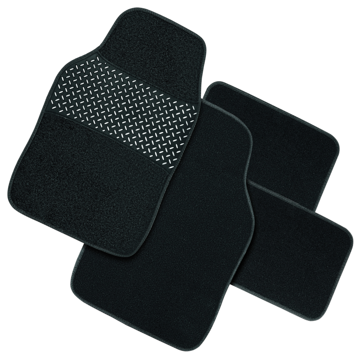 AUTÓSZŐNYEG SZETT TEXTIL 4 RÉSZES GUMIBETÉTES "GUM-PAD"