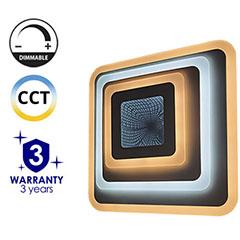 Avide Nansy 3D Mennyezeti LED lámpa (81W - 5680 lm) RF távirányítóval