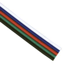 Avide Színes vezeték - RGB+W LED szalag bekötéséhez, toldásához (fekete/zöld/piros/kék/fehér) -  5 eres