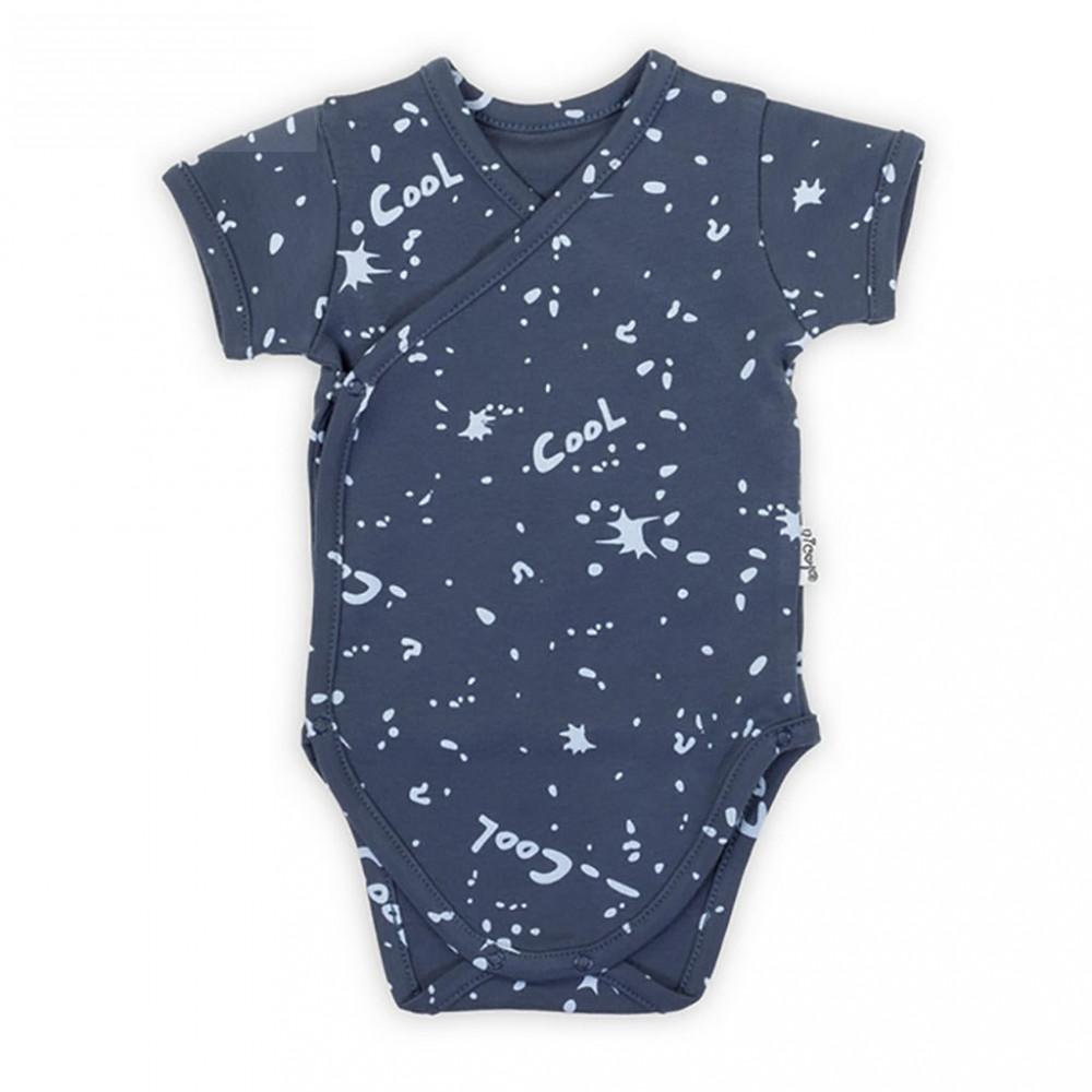 Baba áthajtós patentos body rövid ujjú Nicol Max dark