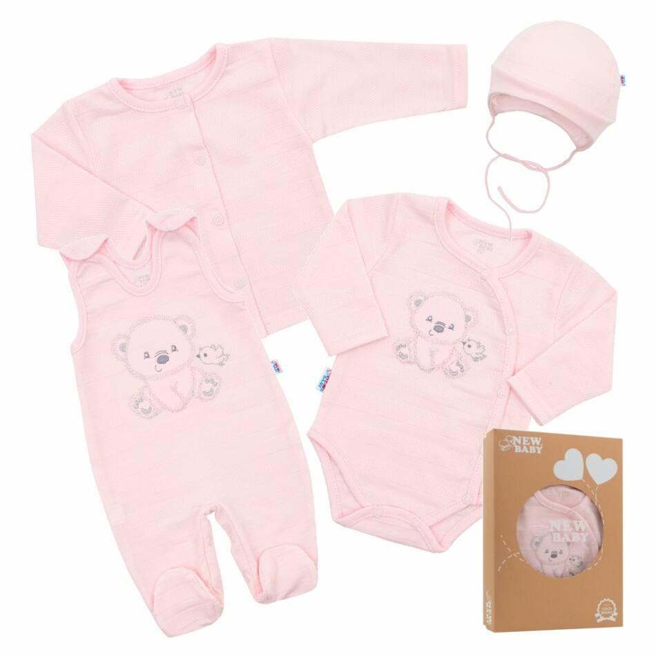 Baba együttes New Baby Sweet Bear rózsaszín 62 (3-6 h) Rózsaszín