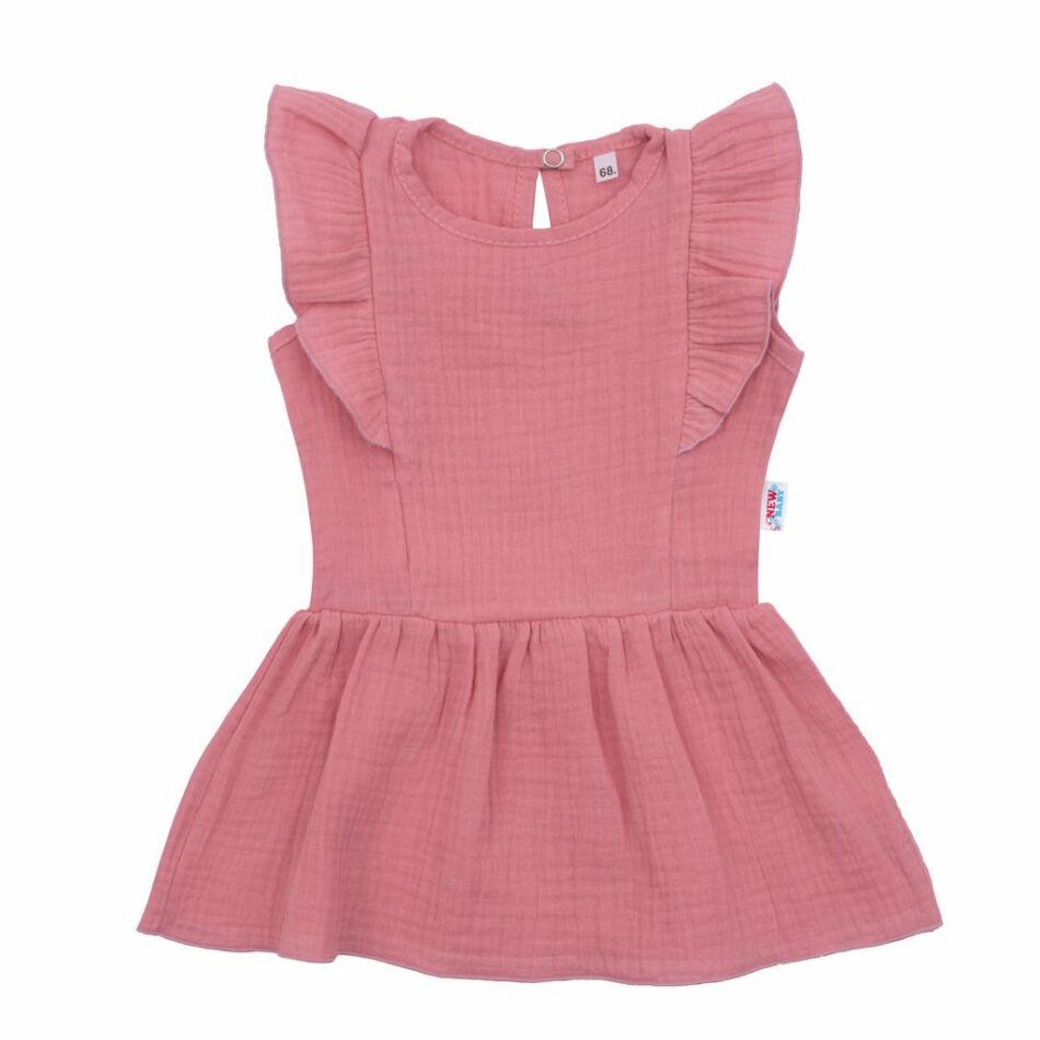 Baba muszlin ruha New Baby Summer Nature Collection rózsaszín 68 (4-6 h) Rózsaszín