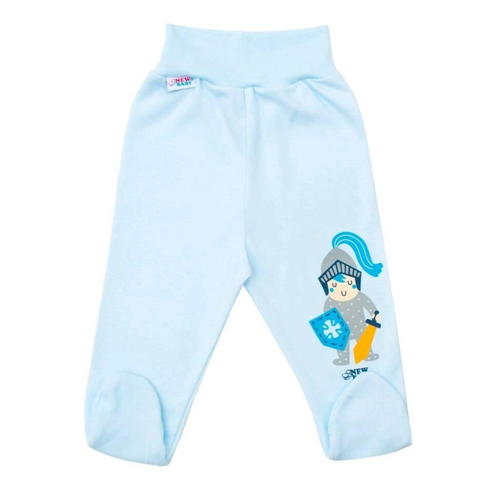 Baba pamut lábfejes nadrág New Baby Knight 80 (9-12 h) Kék