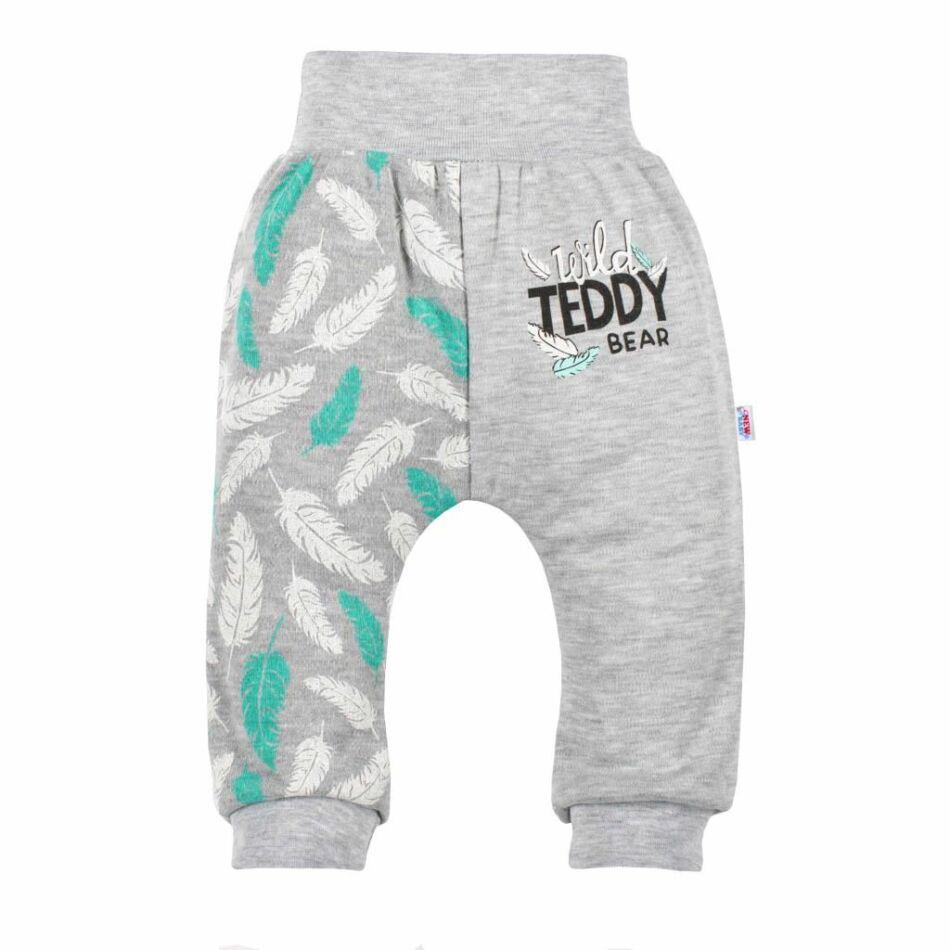 Baba pamut szabadidő nadrág New Baby Wild Teddy 68 (4-6 h) Szürke