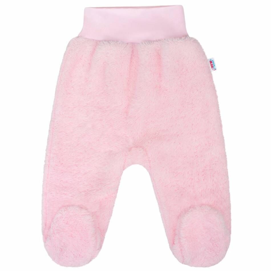 Baba plüss lábfejes nadrág New Baby Nice Bear rózsaszín 56 (0-3 h) Rózsaszín
