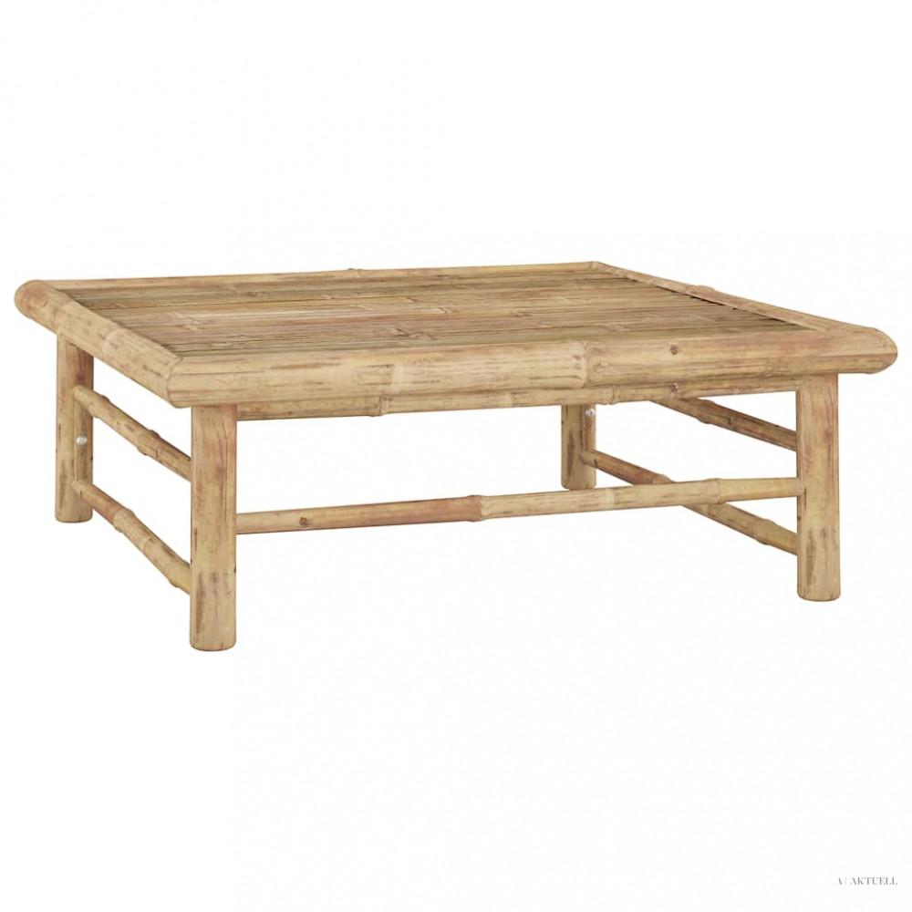 Bambusz kerti asztal 65 x 65 x 30 cm