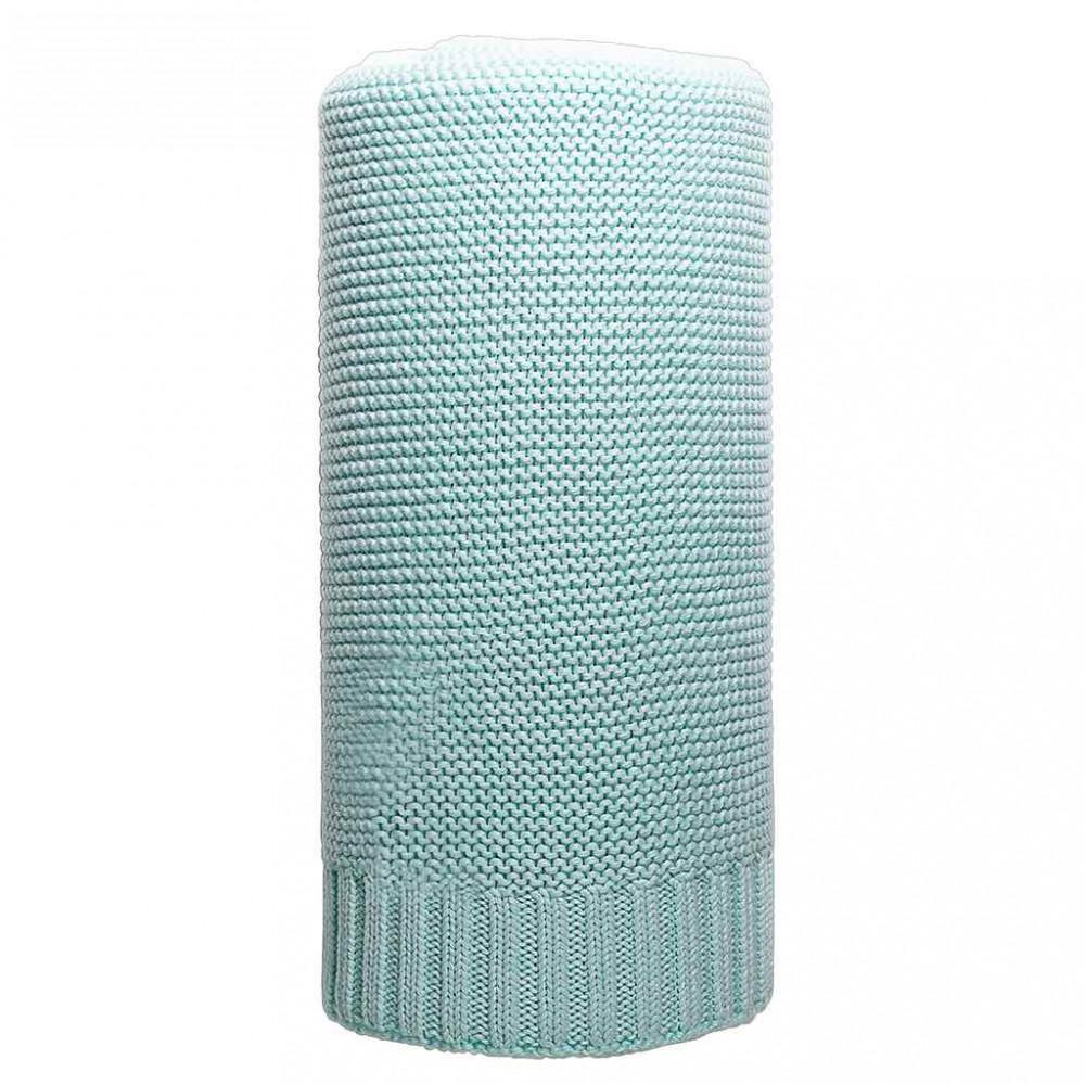 Bambusz kötött takaró NEW BABY 100x80 cm menta