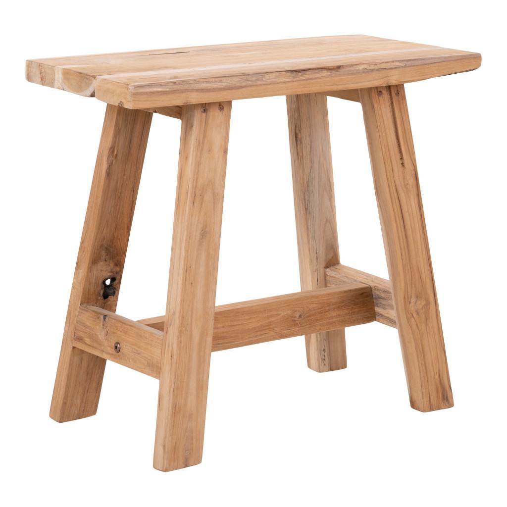 Barcelona sámli, teak fa, nature, 50x25x45 cm