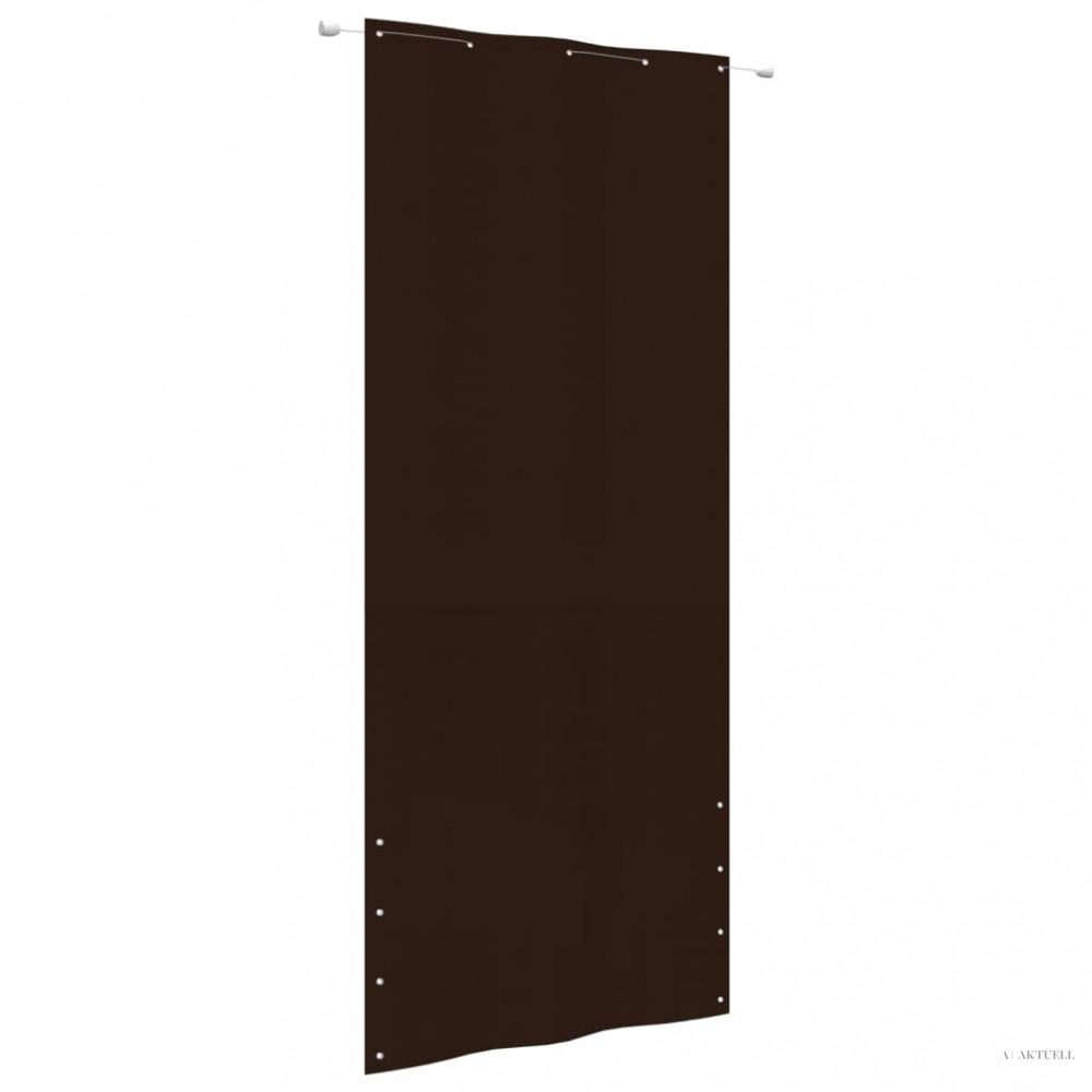 Barna oxford-szövet erkélyparaván 100 x 240 cm