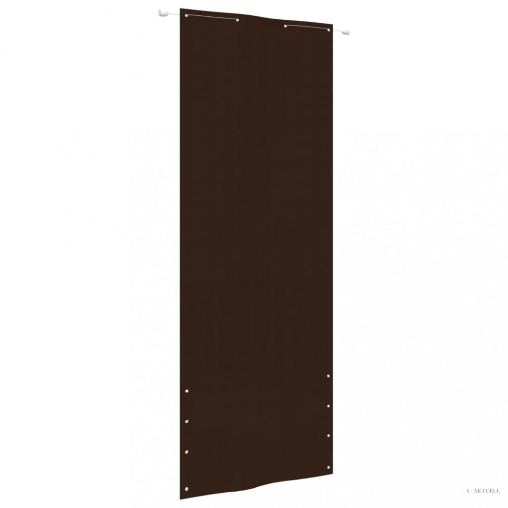 Barna oxford-szövet erkélyparaván 80 x 240 cm