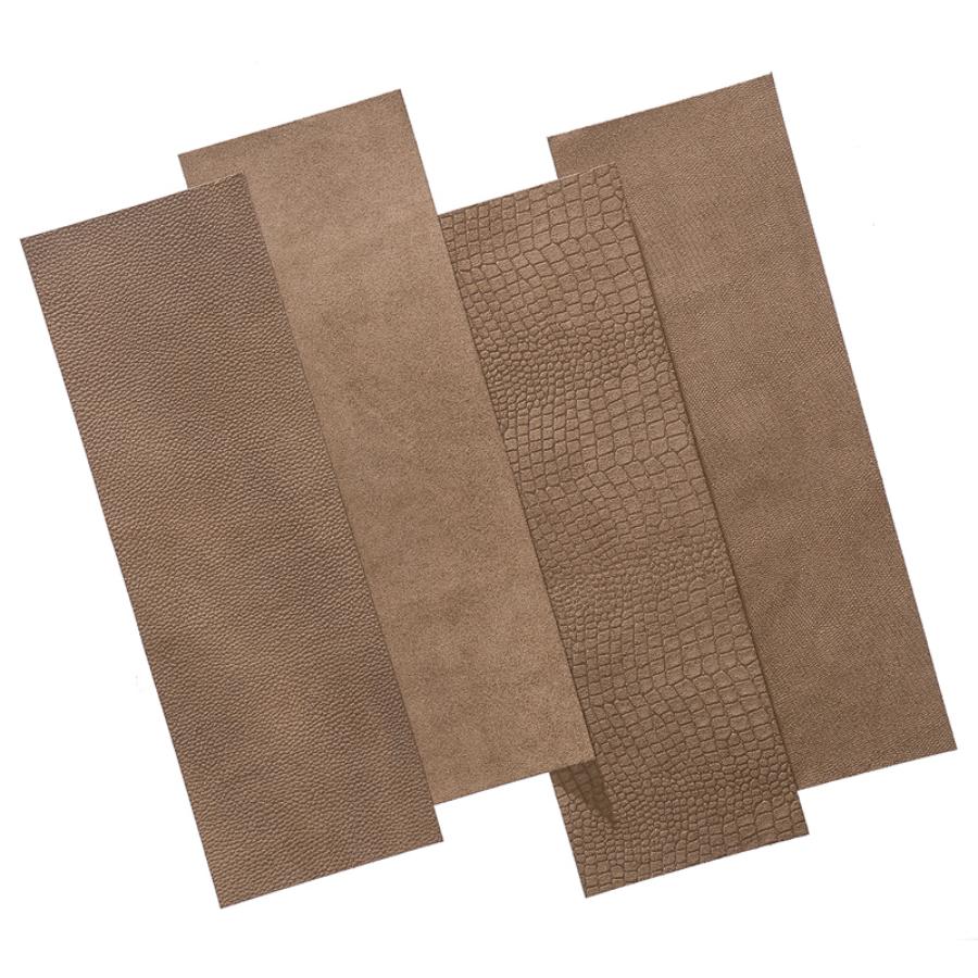 Belcher sötét barna öntapadós bőr falpanel 15x45 cm 