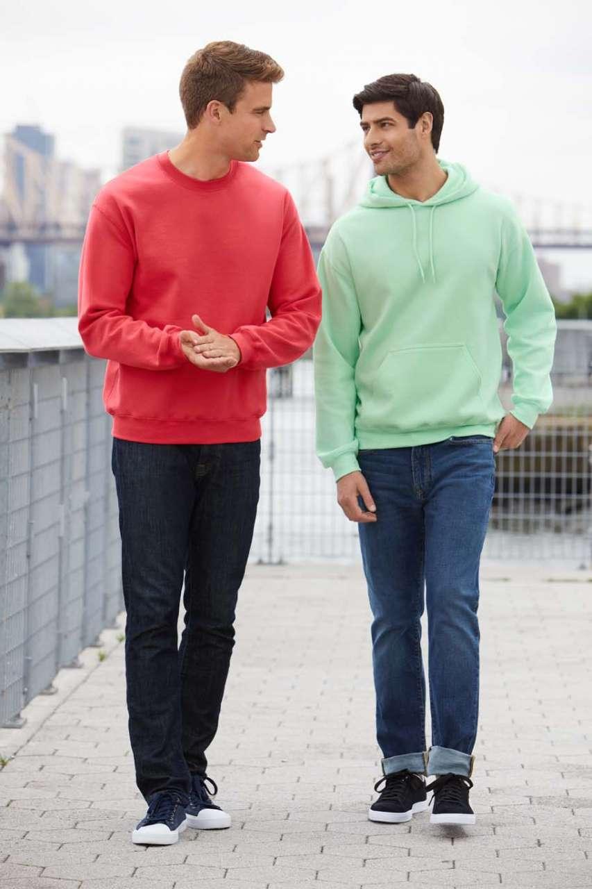 Belebújós unisex  pulóver S-2XL-ig akciós termék - L - Heather Sport Scarlet Red