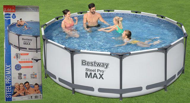 BESTWAY Medence családi 366x100 cm + kiegészítők