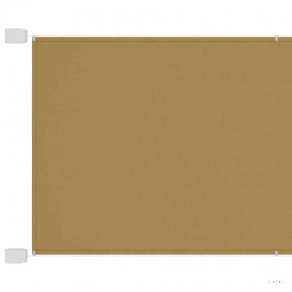 Bézs oxford-szövet függőleges napellenző 140 x 600 cm