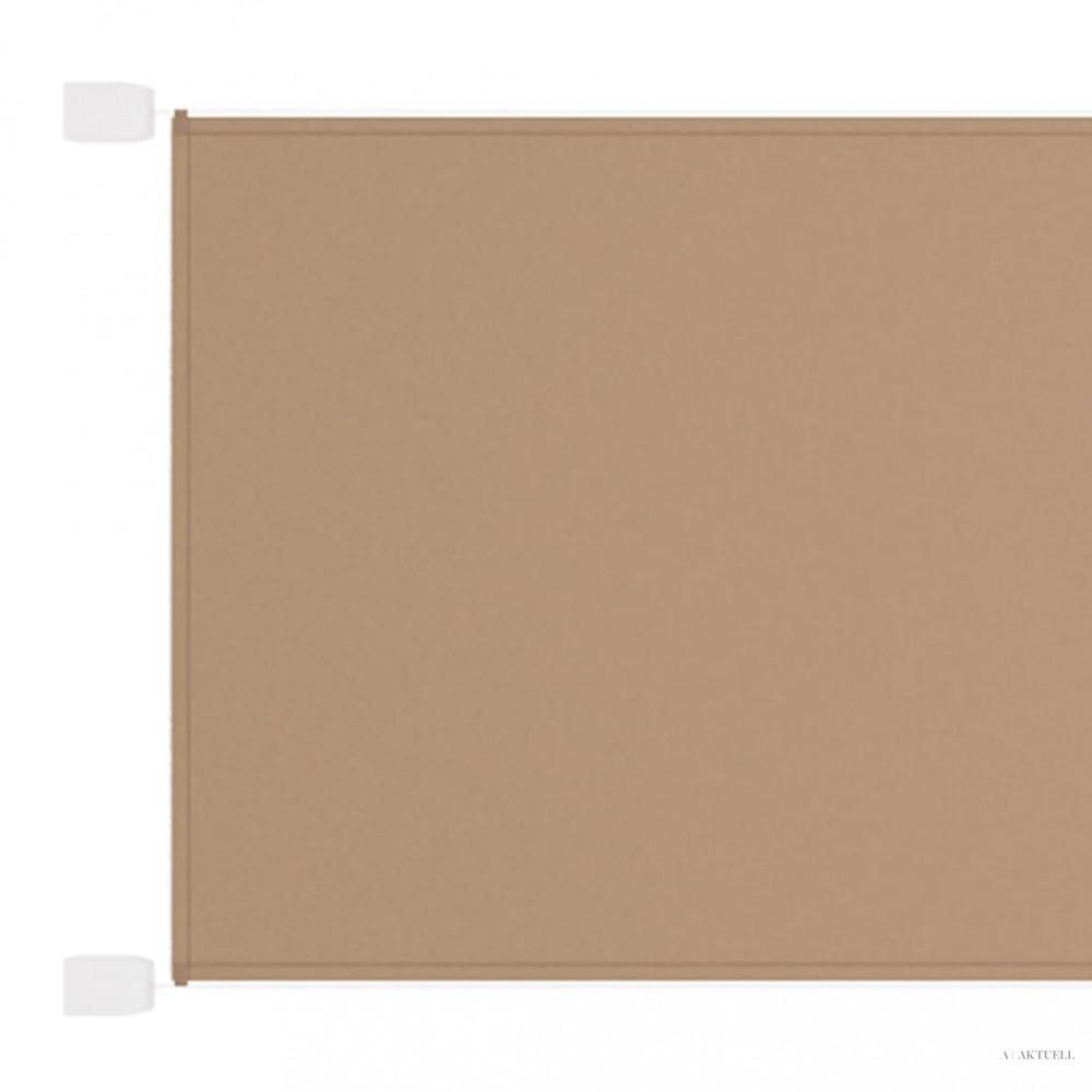 Bézs oxford-szövet függőleges napellenző 300 x 270 cm