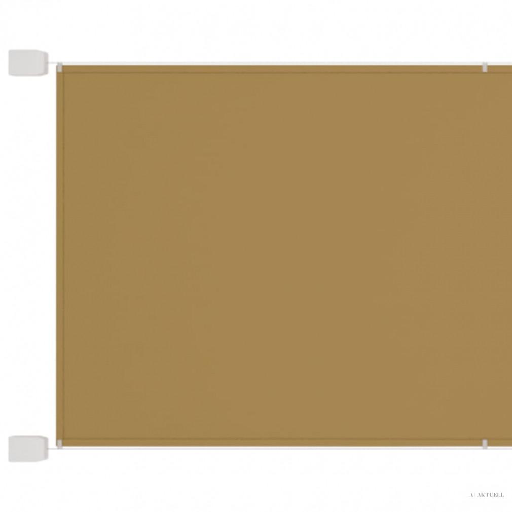 Bézs oxford-szövet függőleges napellenző 300x270 cm