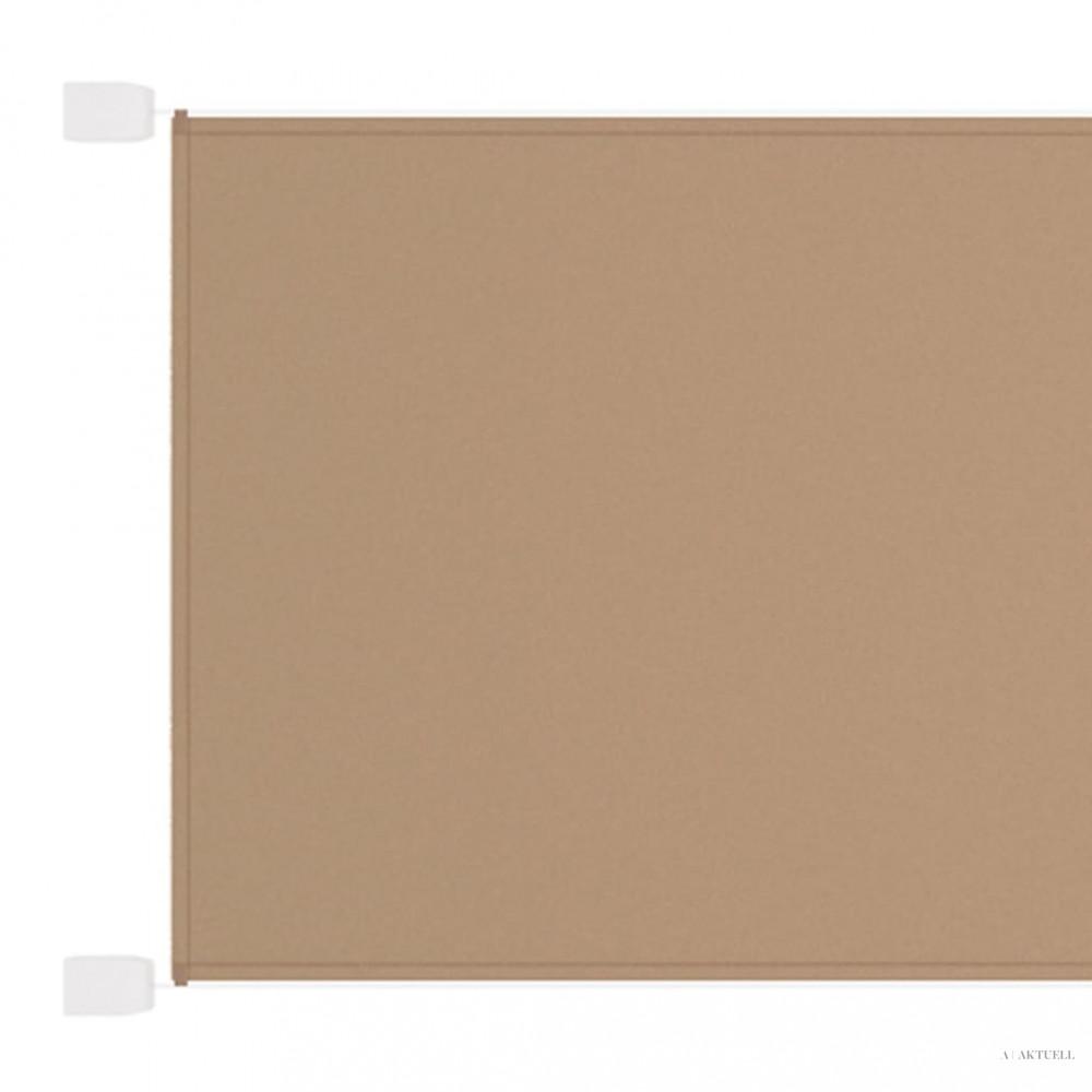 Bézs oxford-szövet függőleges napellenző 60 x 420 cm