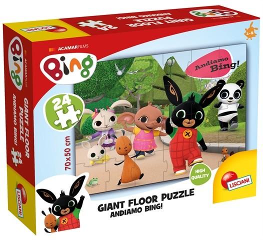 Bing floor puzzle 24 db, Andiamo Bing!
