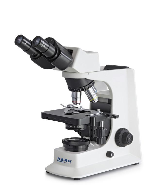Biológiai mikroszkóp binokuláris tubussal, 40x/PH100x/PH400x/1000x nagyítással, alsó LED megvilágítással, KERN OPTICS OBL 146