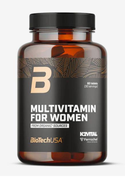 BioTechUsa Multivitamin For Women from organic sources - 60 tabletta
