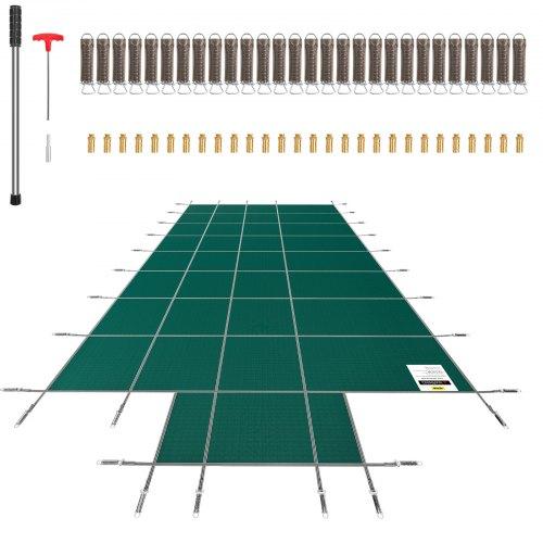 Biztonsági Medencefedés Zöld 4×10 m