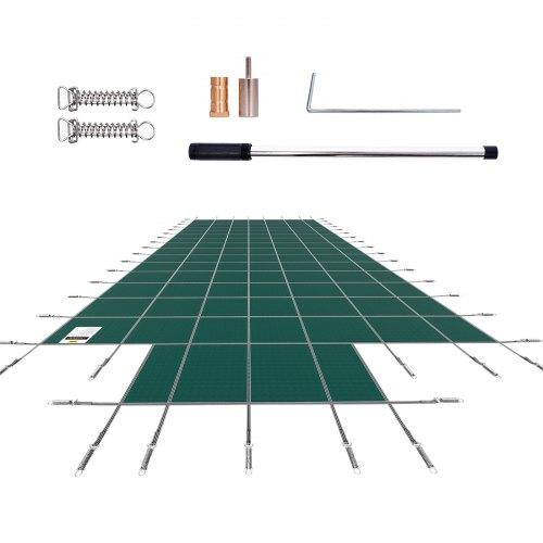 Biztonsági Medencefedés Zöld 6×12 m