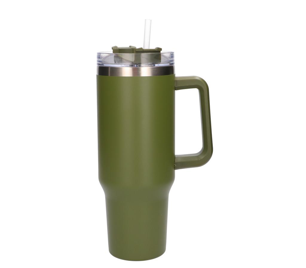 Black Forest | termosz szívószállal | fogantyús termosz, 1200ml, zöld