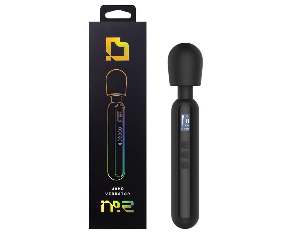 BLAQ - nagy digitális masszírozó vibrátor (fekete)