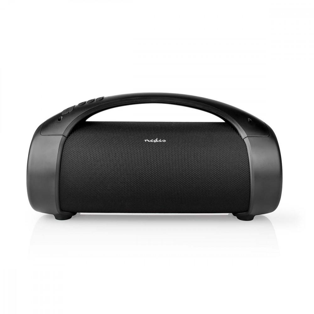 Bluetooth® partymagnó Media lejátszás: AUX / USB | IPX5 | Összekapcsolható | Hordozó fogantyú | Party fények | Fekete