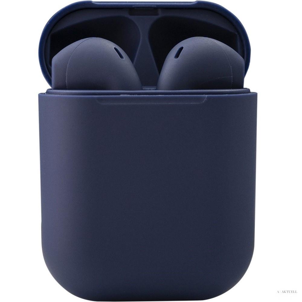 Bluetooth sztereó fülhallgató, v5.0, TWS, töltőtok, iNPods 12, matt, sötétkék