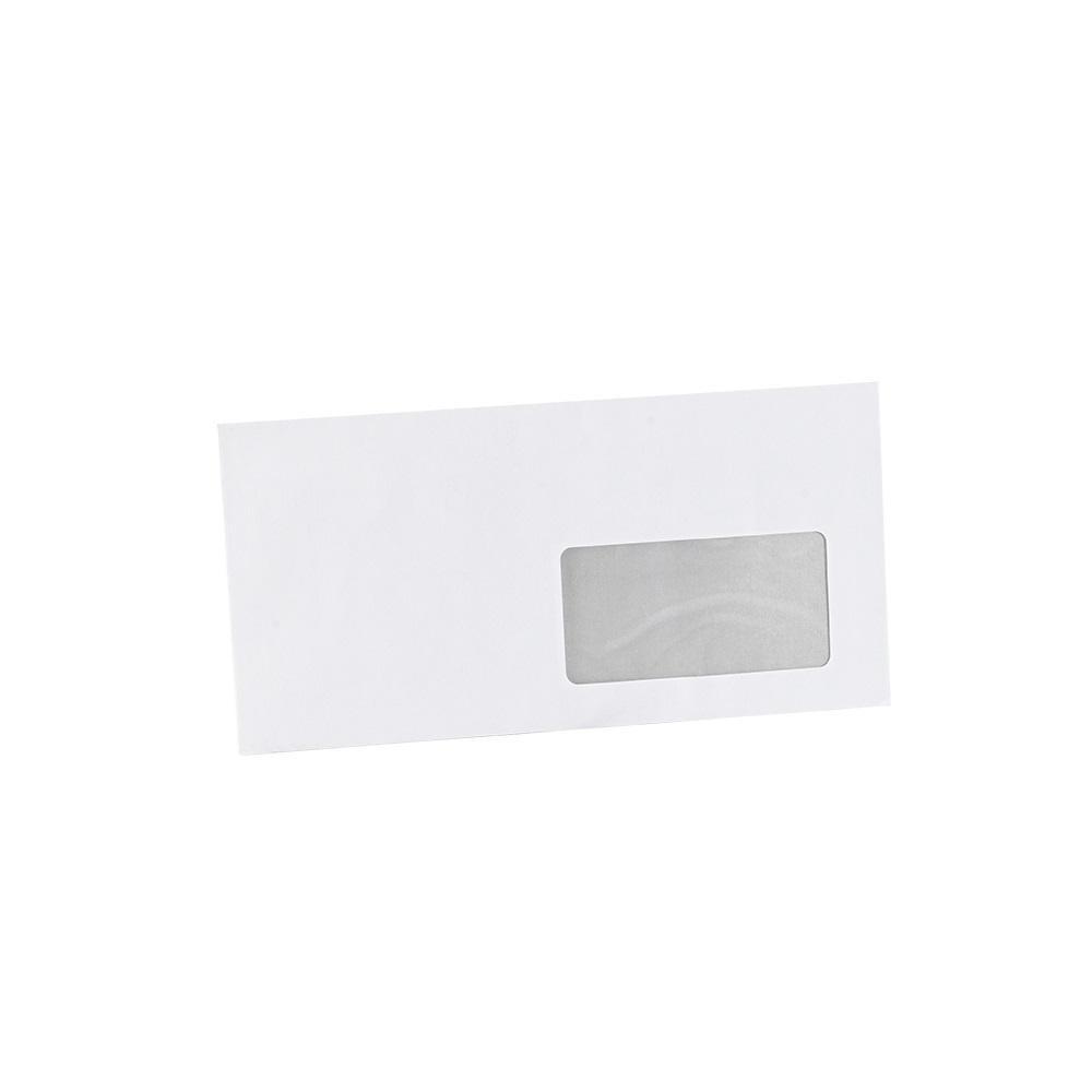 Boríték LA4, enyvezett bélésnyomott jobb ablakos 45x90mm, 110 × 220mm J20A15 Bluering® fehér 