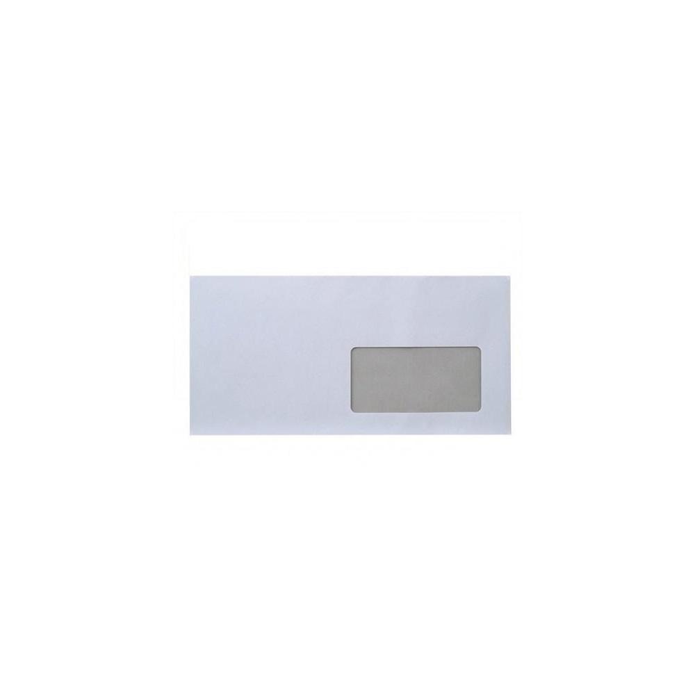 Boríték LC6/5 enyvezett bélésnyomott jobb ablakos 45x90mm, 114x229mm, J20A15 Bluering® fehér 
