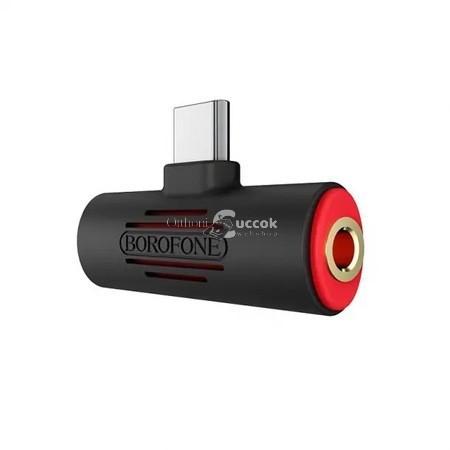 BOROFONE USB-C töltő és jack elosztó adapter