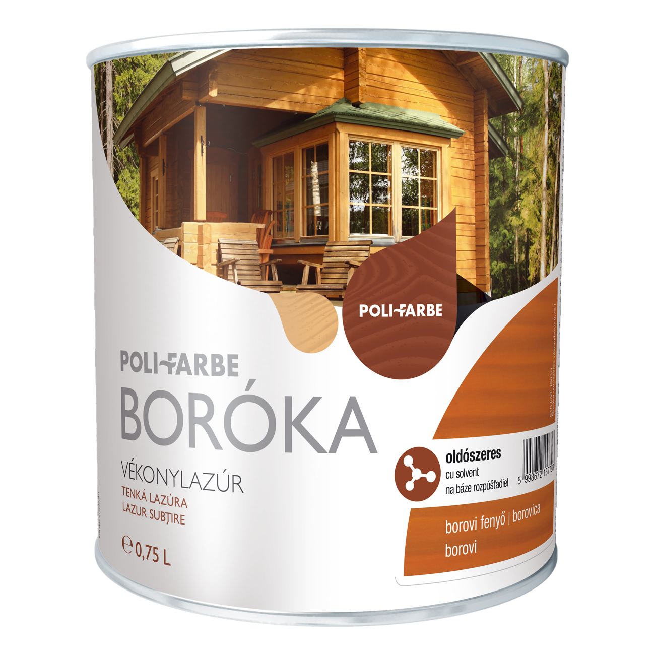 BORÓKA OLDÓSZERES VÉKONYLAZÚR 2,5L TÖLGY