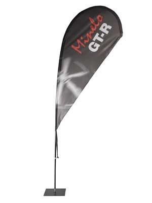 Bowflag reklámzászló - csepp forma 