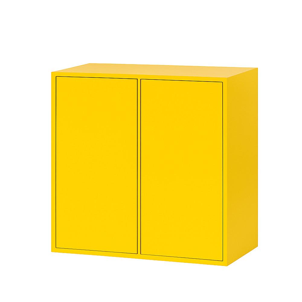 Boxie 2 ajtós fali szekrény 80x80x37 cm sárga