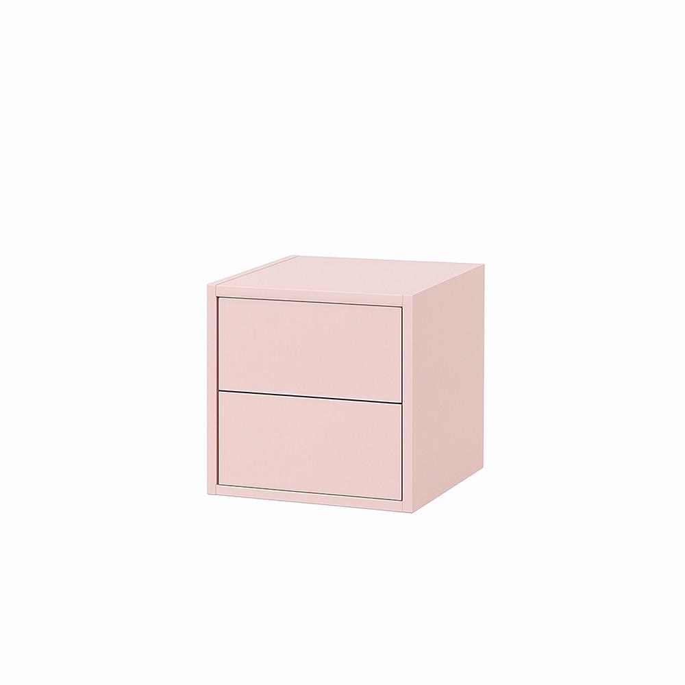 Boxie 2 fiókos fali szekrény 40x40x37 cm pink