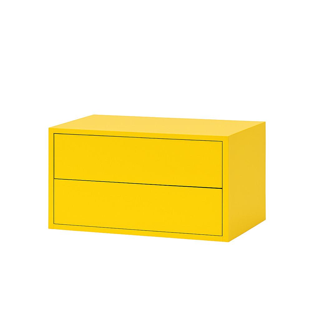 Boxie 2 fiókos fali szekrény 40x80x37 cm sárga