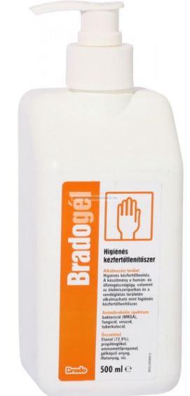 Bradogel pumpás kézfertőtlenítő 500ml