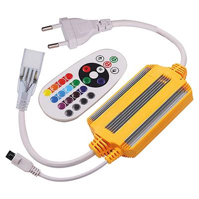 Braytron 5050 SMD RGB LED fénykábelhez betáp és távirányító (max 50 méter RGB fénykábelhez)