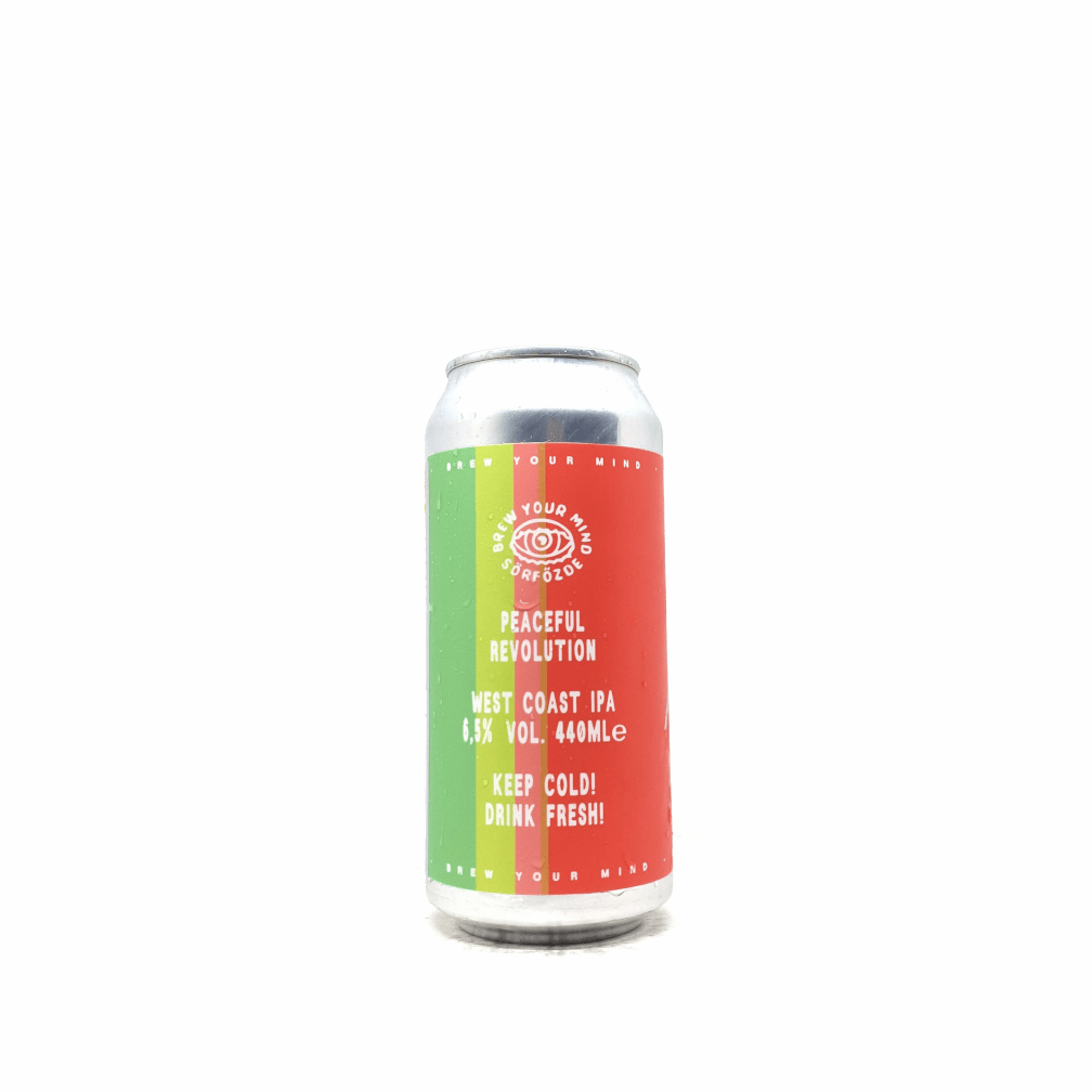 Brew Your Mind Peaceful Revolution 0,44l | Kizárólag személyes átvétellel vagy azonnali budapesti szállítással rendelhető