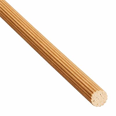 Bükk profilléc, tipli, hornyolt kör alakú, Ø6 mm, 100 cm