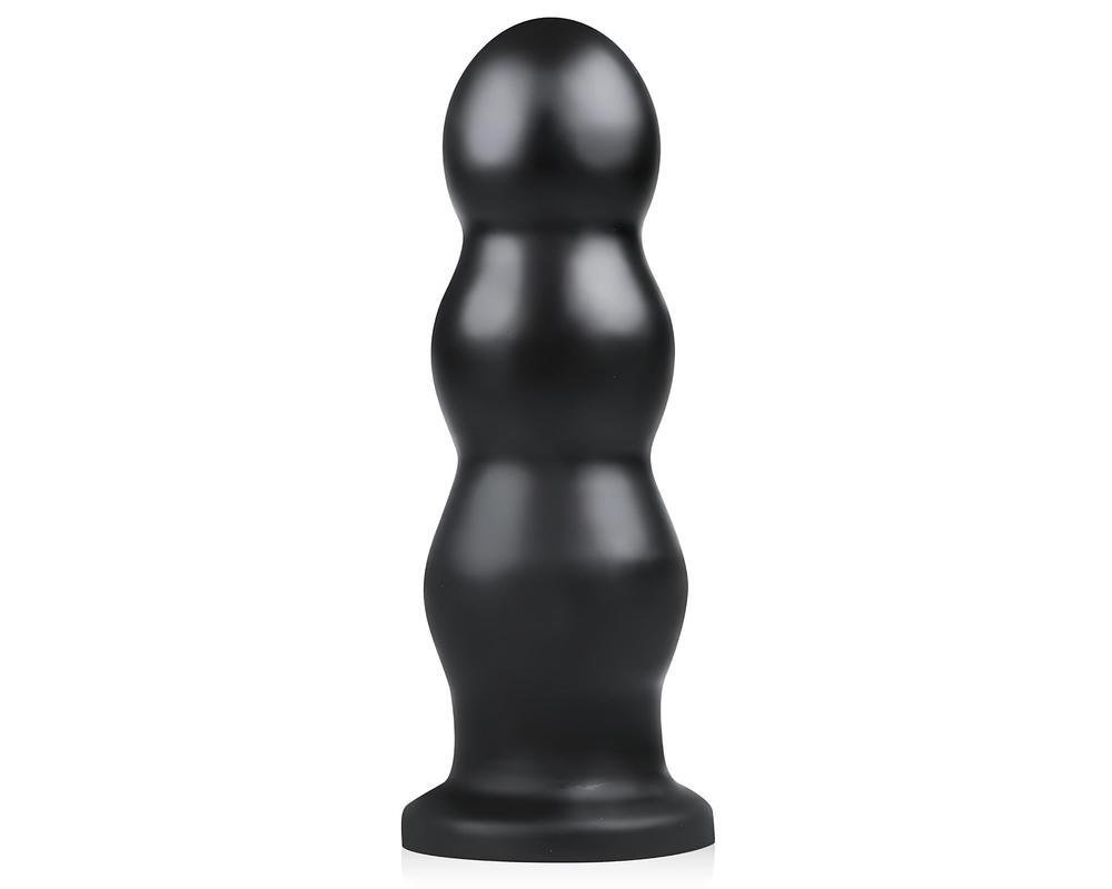 BUTTR Tactical III - tapadókorongos dildó (fekete)