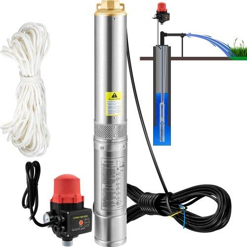 Búvárszivattyú Rozsdamentes Acél 750 W 62 m
