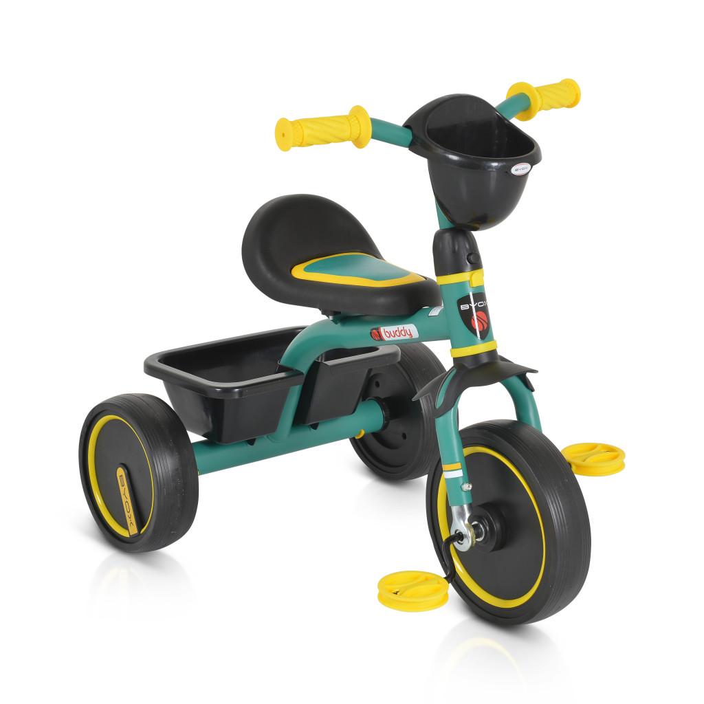 Byox Buddy tricikli, pedállal - Zöld