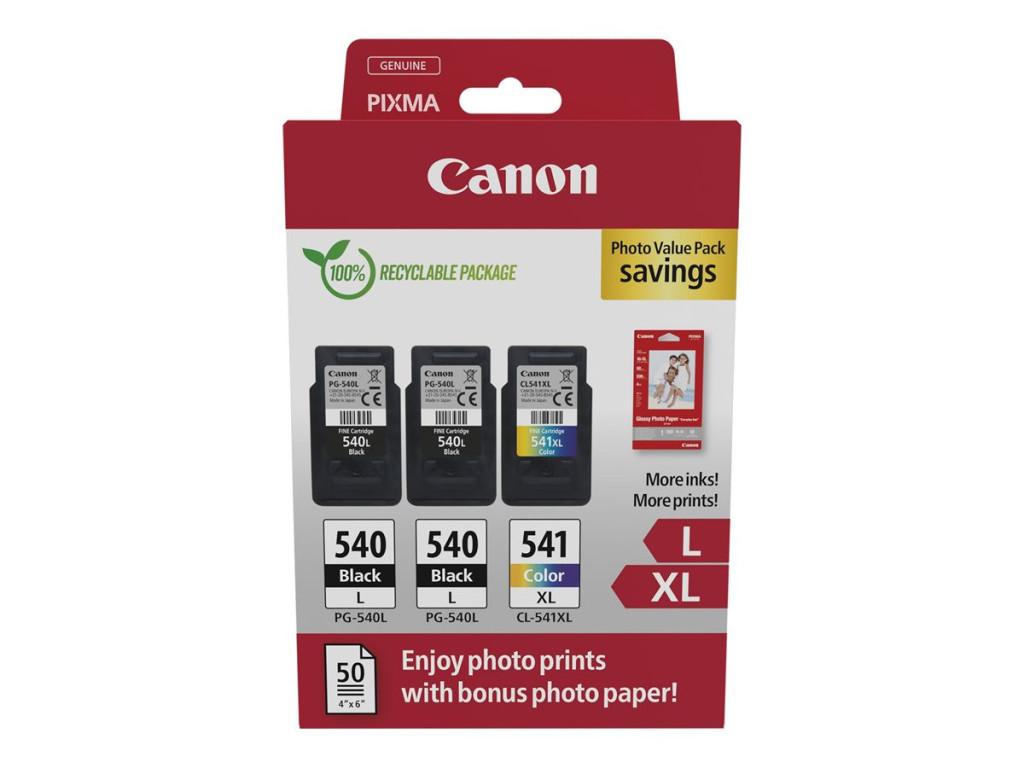 Canon PG-540L X2 + CL-541XL eredeti tintapatron multipack + fot&amp;oacute;pap&amp;iacute;r