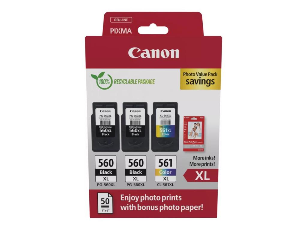 Canon PG-560XL X2 + CL-561XL eredeti tintapatron multipack + fot&amp;oacute;pap&amp;iacute;r